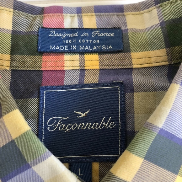Multicolored Faconnable Button Down - Picture 2 of 5